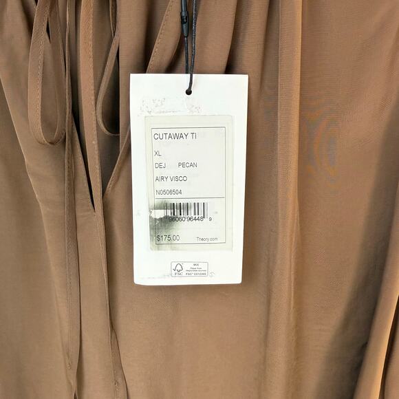 New THEORY Cutaway Sleeveless Top in Viscose XL - Picture 12 of 12